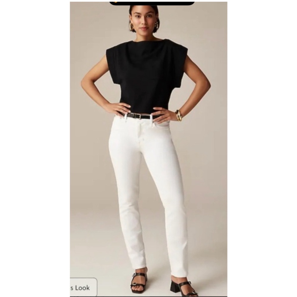J. Crew Women's White Skinny Jeans